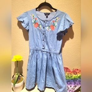 Kids Lucky Brand denim dress size medium